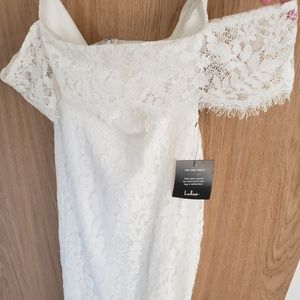NWT Lulus white maxi dress